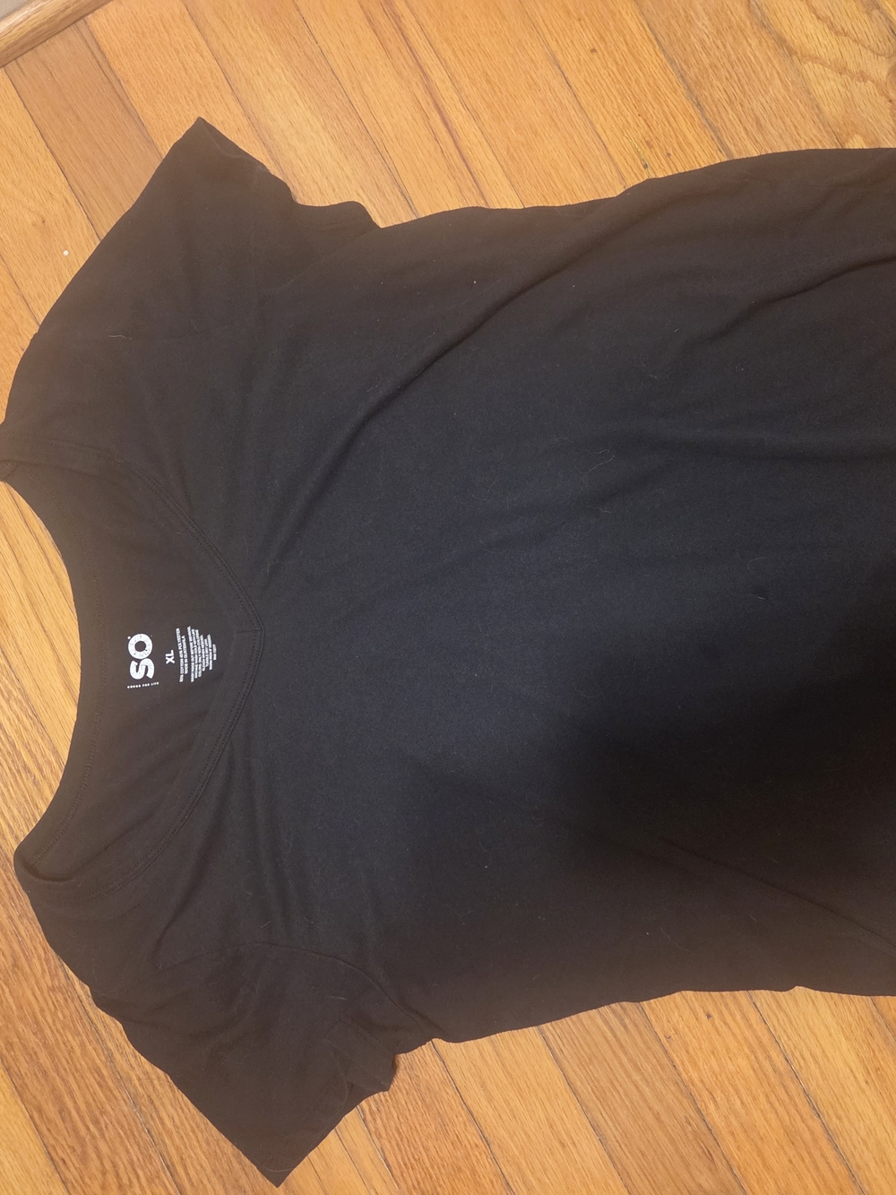 SO Women's Black Short Sleeve Crew Tee